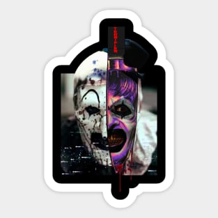 Horror Spooky Art The Clown Sticker